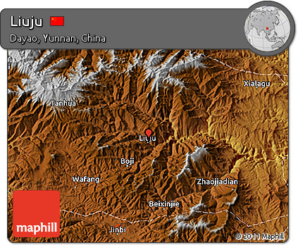 Physical 3D Map of Liuju