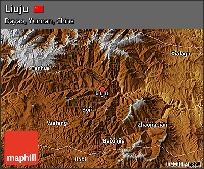 Physical 3D Map of Liuju