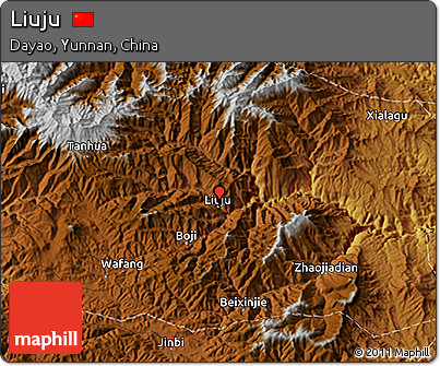 Physical 3D Map of Liuju