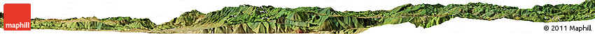 Satellite Horizon Map of the Area around 25° 51' 37" N, 102° 4' 29" E