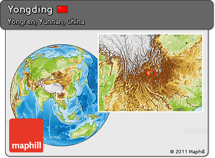 Physical Location Map of Yongding