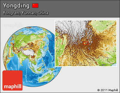 Physical Location Map of Yongding