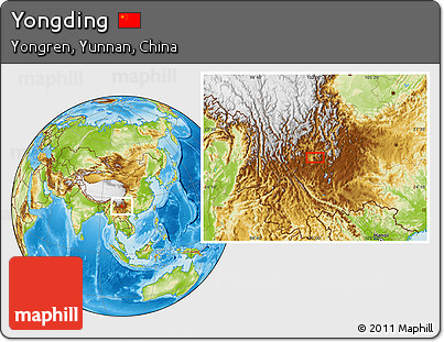 Physical Location Map of Yongding