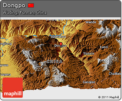 Physical Panoramic Map of Dongpo