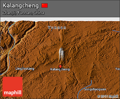 Physical 3D Map of Kalangcheng
