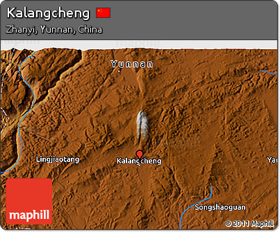 Physical 3D Map of Kalangcheng
