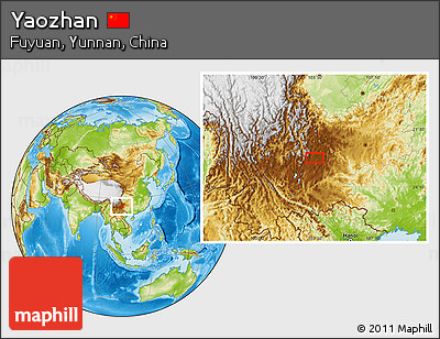 Physical Location Map of Yaozhan
