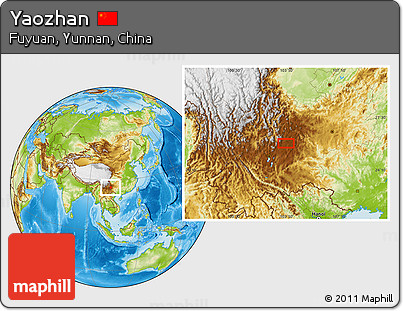 Physical Location Map of Yaozhan