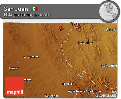 Physical 3D Map of San Juan