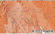 Political Map of the area around 25° 51' 37" N, 105° 19' 29" W