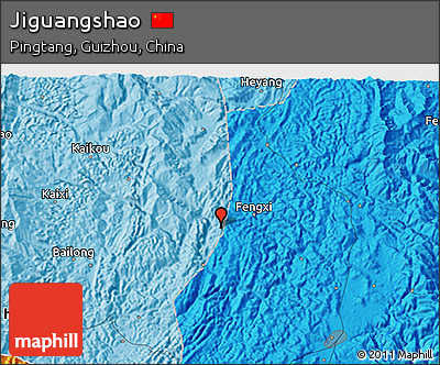 Political 3D Map of Jiguangshao