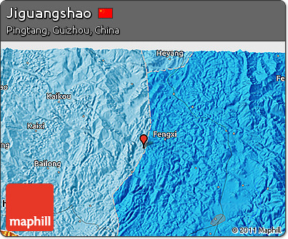 Political 3D Map of Jiguangshao