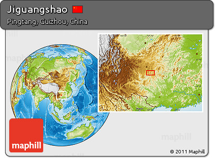 Physical Location Map of Jiguangshao