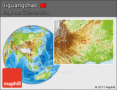 Physical Location Map of Jiguangshao