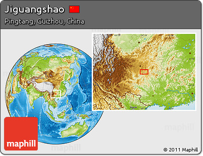 Physical Location Map of Jiguangshao