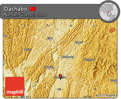 Physical Map of Dashabo