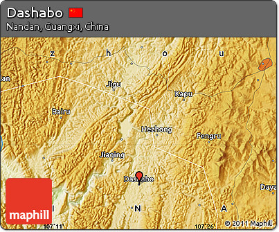 Physical Map of Dashabo