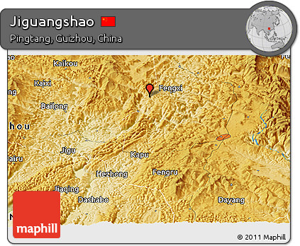Physical Panoramic Map of Jiguangshao