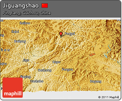 Physical Panoramic Map of Jiguangshao