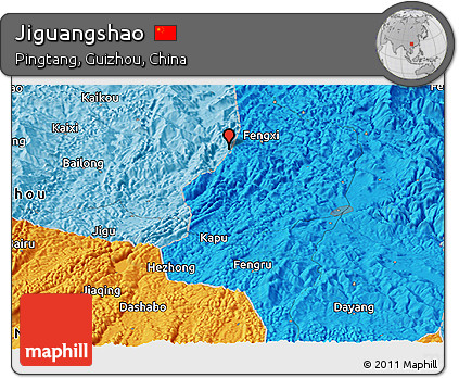 Political Panoramic Map of Jiguangshao