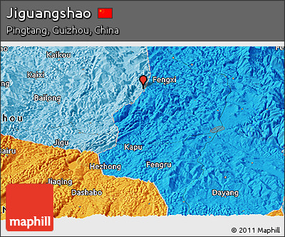 Political Panoramic Map of Jiguangshao