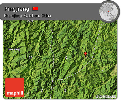 Satellite Map of Pingjiang