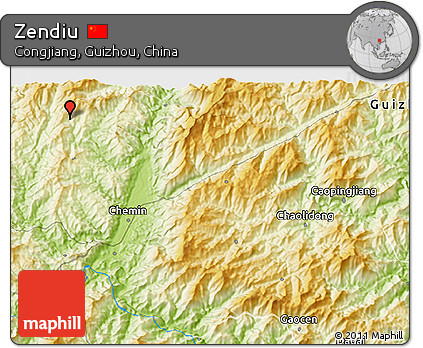 Physical 3D Map of Zendiu