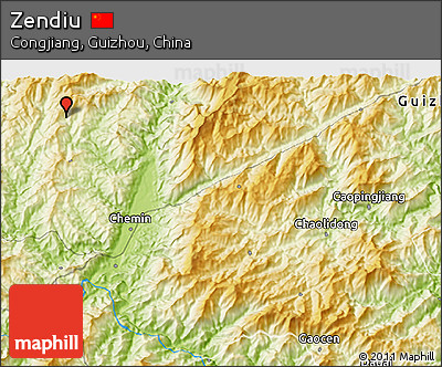 Physical 3D Map of Zendiu