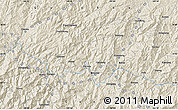 Shaded Relief Map of the area around 25° 51' 37" N, 108° 52' 30" E