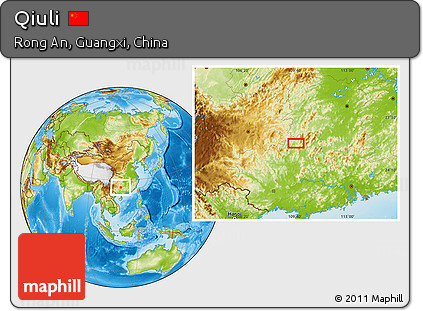 Physical Location Map of Qiuli