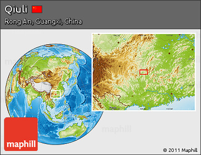 Physical Location Map of Qiuli