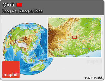 Physical Location Map of Qiuli