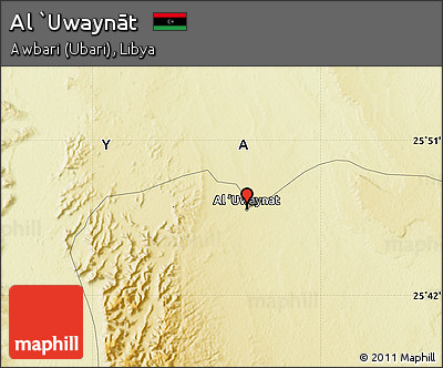 Physical Map of Al `Uwaynāt