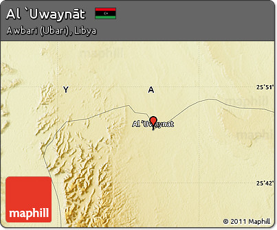 Physical Map of Al `Uwaynāt