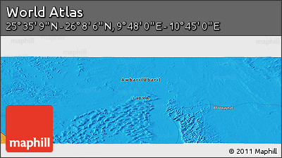 Political Panoramic Map of the Area around 25° 51' 37" N, 10° 16' 30" E