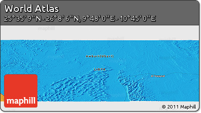Political Panoramic Map of the Area around 25° 51' 37" N, 10° 16' 30" E