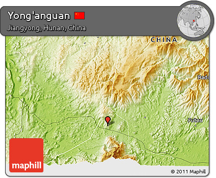 Physical 3D Map of Yong'anguan