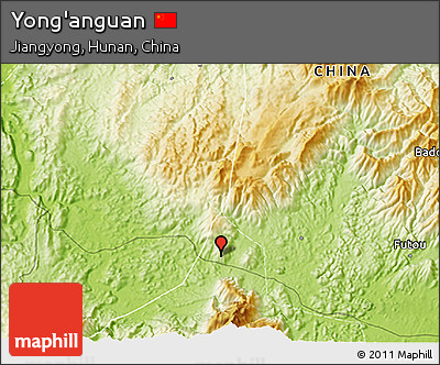 Physical 3D Map of Yong'anguan