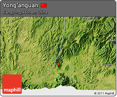 Satellite 3D Map of Yong'anguan