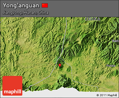 Satellite 3D Map of Yong'anguan