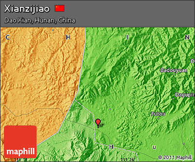Political Map of Xianzijiao