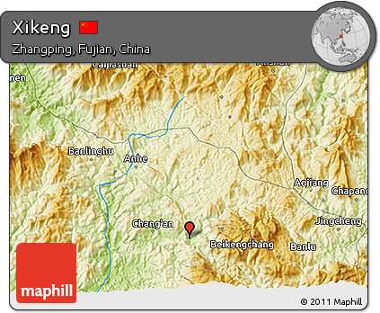 Physical 3D Map of Xikeng