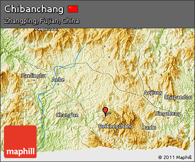 Physical 3D Map of Chibanchang