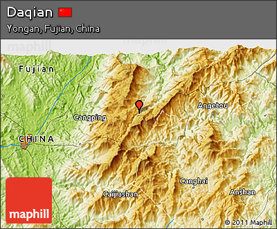 Physical 3D Map of Daqian
