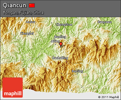 Physical 3D Map of Qiancun