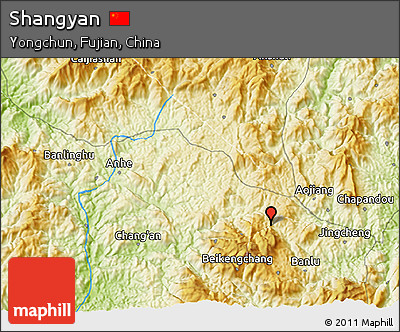 Physical 3D Map of Shangyan