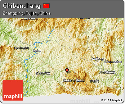 Physical 3D Map of Chibanchang