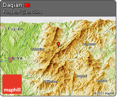 Physical 3D Map of Daqian
