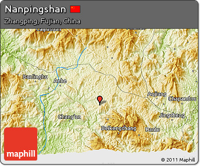 Physical 3D Map of Nanpingshan