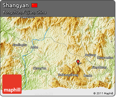 Physical 3D Map of Shangyan
